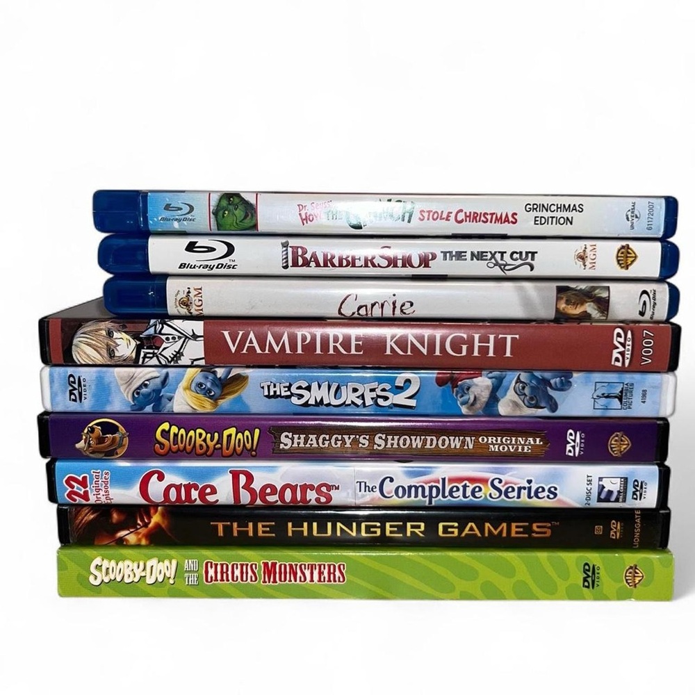 Mixed dvds & blu rays